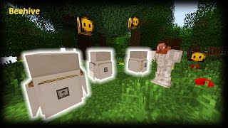 Minecraft  How to make a Beehive [upl. by Anallij]