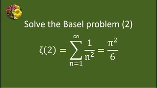 Solving the Basel problem using Eulers identity Maclaurin series and geometric series Mis1775 [upl. by Lohse]