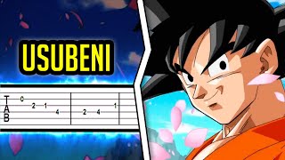 Dragon Ball Super  Usubeni Ending 3【𝗧𝗔𝗕】➤ GUITAR TUTORIAL [upl. by Edecrem]