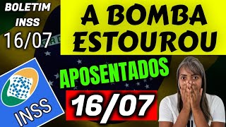 ✔️ A BOMBA ESTOUROU SAIU AGORA PELA MANHÃ INSS 1607 [upl. by Aratnahs539]