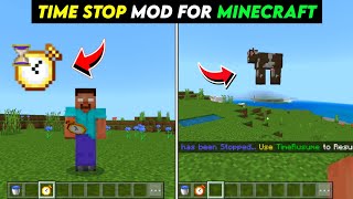 Minecraft Time Freeze Mod for Mcpe 120  Time Stop Addon for Minecraft 120 [upl. by Linnette]