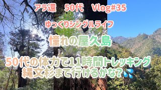 熟年離婚から1年。息子と屋久島に行きました。50代体力で登山できるか不安でした！ [upl. by Acinomahs316]