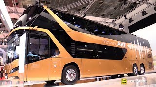 2020 Neoplan Skyliner 76 Seat Double Decker Luxury Coach  Exterior Interior Walkaround [upl. by Lraed]