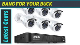 ZOSI 1080p Home Security Camera System Outdoor Indoor H265 5MP Lite CCTV DVR Recorder 8 [upl. by Aratahs]