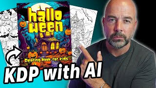 Use AI to Create Halloween KDP Coloring Books to Sell on Amazon [upl. by Aiotal13]