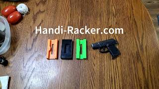 Handi Holder by HandiRackercom Single handed operation load and unload rounds clear jams pistol [upl. by Malinde819]