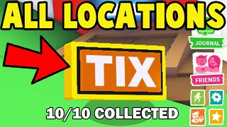 All 10 TIX LOCATIONS in Adopt Me Roblox Classic Event [upl. by Preston]