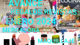 AVANCE REGALOS REVISTAS ENERO 2024 MERCADONA BAJADAS DE PRECIO INTERESANTES MAQUILLAJE YA LLEGO 🎁 [upl. by Namurt]