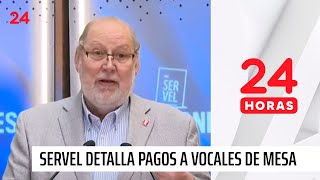 Próximas elecciones Servel detalla pagos a vocales de mesa excusas y multas  24 Horas TVN Chile [upl. by Nostets852]