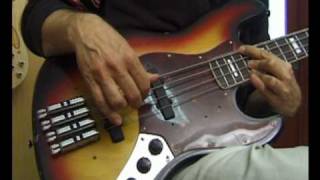 Neuser Fretless System bass solo demonstration [upl. by Jens]