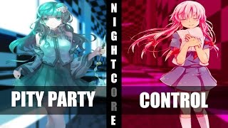 ♪ Nightcore  Pity Party  Control Switching Vocals [upl. by Neau]