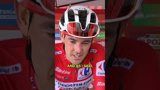 quotI was pretty cookedquot 🍳Ben OConnor holds on to the red jersey at La Vuelta can he hold on to it 🤔 [upl. by Anertal167]