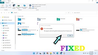 How to fix The request could not be performed because of an io device error Fix  Windows 11 [upl. by Hermia]