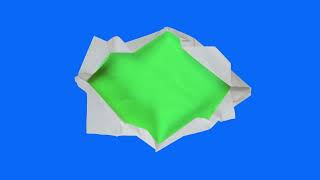 Paper Crumple Effect Green Screen  Free To Use [upl. by Eidoc]