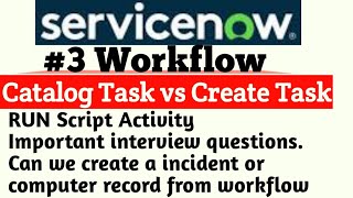 How to Create a WORKFLOW in ServiceNow  Workflow Basic Concepts  ServiceNow Training Videos [upl. by Egni185]