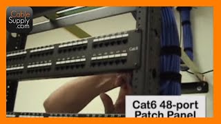 Installing Cable and Terminating a Patch Panel Part 1 of 4 [upl. by Lener]