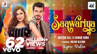 Saawariya  Official Lyric Video Aastha Gill Kumar Sanu Arjun Bijlani DJ2024 [upl. by Melodee235]