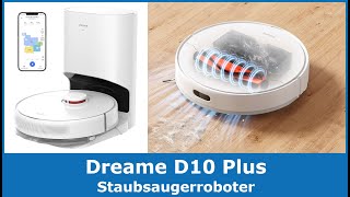 Dreame D10 Plus Saugroboter mit Wischfunktion im Test Vergleich 2024 🥇 Günstiger Roboter Staubsauger [upl. by Sivar]