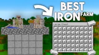 Best IRON Farm in Minecraft bedrock Tutorial 121 MCPEXboxPS4Nintendo SwitchWindows10 [upl. by Ennove131]