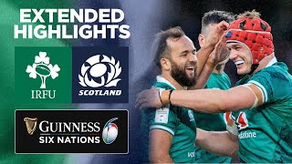 Ireland v Scotland  Extended Highlights  2022 Guinness Six Nations [upl. by Regni]