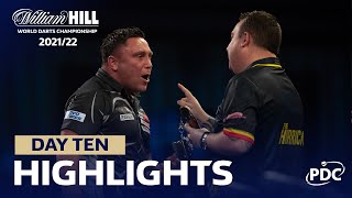 AN ALLY PALLY CLASSIC  Day Ten Evening Highlights  202122 William Hill World Darts Championship [upl. by Ynnol917]