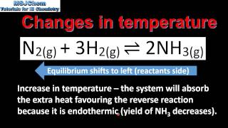 71 Le Chateliers principle temperature SL [upl. by Tnomad]