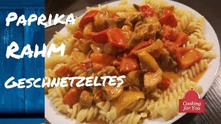 Paprika Rahm Geschnetzeltes  Maggi Cremig Pikant  Cooking For You [upl. by Somerville]