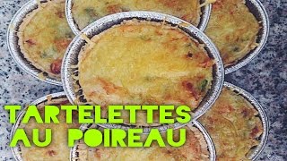 Tartelettes au poireau  SoyonsKitch [upl. by Audrit]