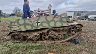 Manhay battle of the bulge 2023 Panzerjäger Bren in the mud [upl. by Einnob756]