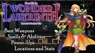 Deedlit in Wonder Labyrinth  All Weapons Spells Abilities amp Power Ups [upl. by Adnaluy]