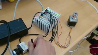 Stepper driver and analog inputs working with OpenPLC  SOEM [upl. by Tnert]