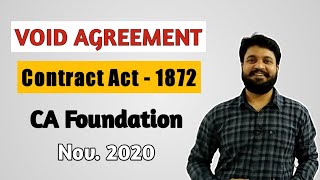 Void Agreement Contract Act 1872 l CTC Classes [upl. by Hsitirb214]