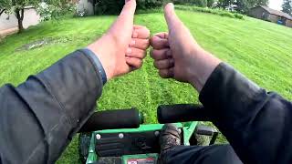 Yard mowing on the JD 545R 0 turn mower [upl. by Waters]