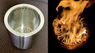 Homemade Wood Gas Burning Stove Like Solo Stove for Camping  Secondary Combustion  Part1 [upl. by Levana]