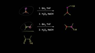 Hydroborationoxidation  Alkenes and Alkynes  Organic chemistry  Khan Academy [upl. by Searcy485]