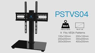 How to Assemble PERLESMITH PSTVS04 Tabletop TV Stand [upl. by Mohandis]