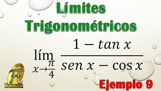 Límites trigonométricos  Ejemplo 9 [upl. by Artekal]