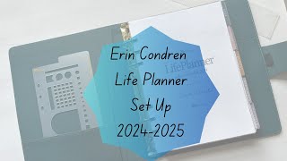 Planner Set Up 20242025  Erin Condren Life Planner Move In  Erin Condren Agenda Set Up [upl. by Drobman]