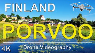 Porvoo Finland  Drone Video Ultra HD  4K From Above  The Finland 4K 🇫🇮 [upl. by Ynaffet197]