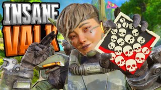 INSANE Valkyrie 27 KILLS and 5200 Damage Apex Legends Gameplay Season 19 [upl. by Ayirp]