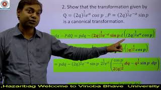 Hamiltonian Equation Canonical Transformation [upl. by Delia]