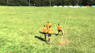 Rugby Drills  Pass amp Pop [upl. by Rossen]