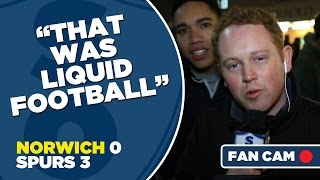 Norwich 03 Spurs  “THAT WAS LIQUID FOOTBALLquot  Fan Cam [upl. by Haidebez323]