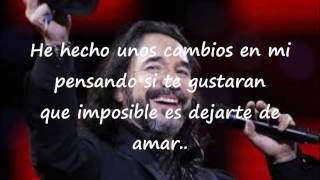 Marco Antonio Solís  Si Te Pudiera Mentir letra [upl. by Welch]