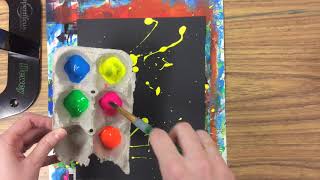 Splatter Painting Demo [upl. by Kyla784]