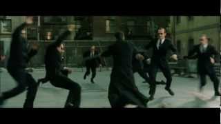 Matrix Reloaded Music scene  Burly Brawl  Neo vs Smiths [upl. by Tchao]