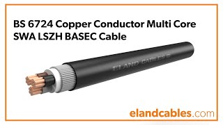 BS 6724 SWA LSZH cable animation [upl. by Eicirtap]