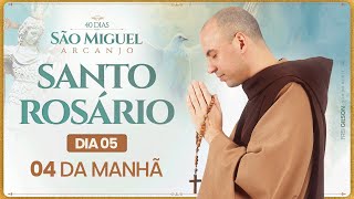 Santo Rosário  40 Dias com São Miguel Arcanjo 2024  0400  5° Dia  Live Ao vivo [upl. by Ennagem]