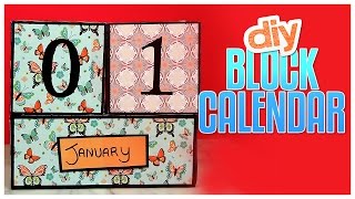 DIY Block Calendar  Do It Gurl [upl. by Lilllie]