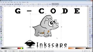 How to make GCODE file of any image for CNC machine INKSCAPE [upl. by Jensen602]